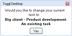 Existing task suggestion
